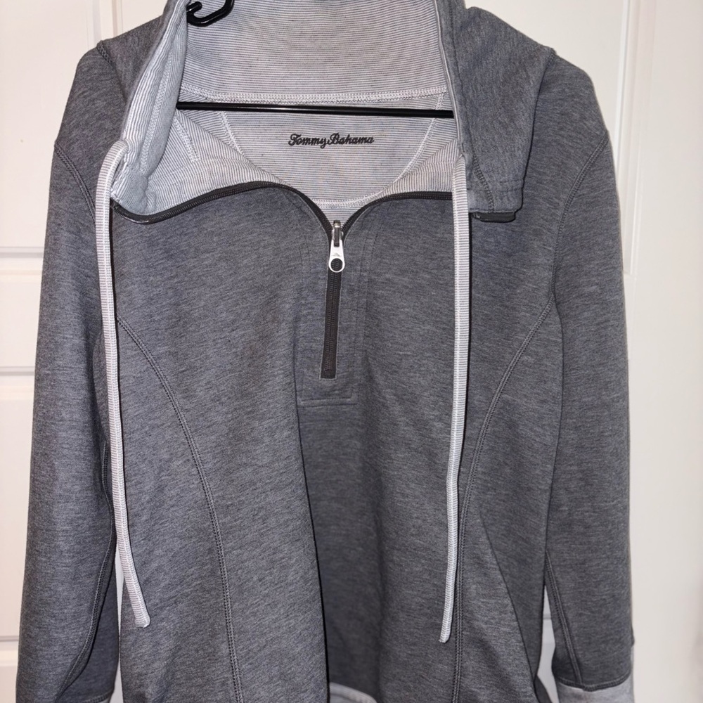 Tommy Bahama Women's Reversible Charcoal Pullover Jacket